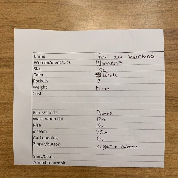 7 For All Mankind Ankle Skinny Jean with Faux Pockets White Size 32 - Picture 14 of 14